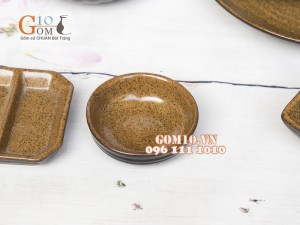 Bộ đồ ăn men gốm vàng, 25 chi tiết