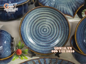 Bộ đồ ăn men hỏa biến thiên hà, 15 chi tiết