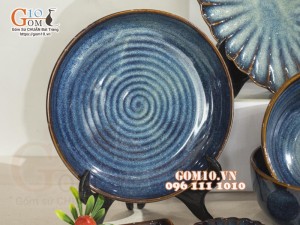 Bộ đồ ăn men hỏa biến thiên hà, 17 chi tiết