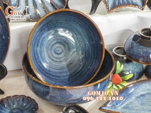 Bộ đồ ăn men hỏa biến thiên hà, 17 chi tiết