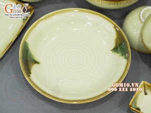 Bộ đồ ăn men nhật vàng, 15 chi tiết