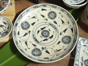 Bộ đồ ăn men rạn họa tiết hoa cúc, 17 chi tiết