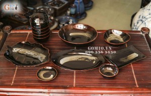 Bộ đồ ăn men sóng biển