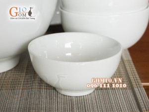 Bộ đồ ăn men trắng, 11 chi tiết