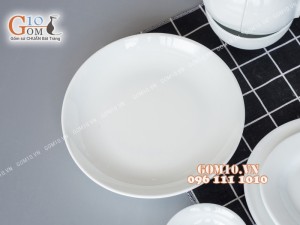 Bộ đồ ăn men trắng cao cấp Bát Tràng