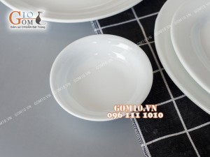 Bộ đồ ăn men trắng cao cấp Bát Tràng