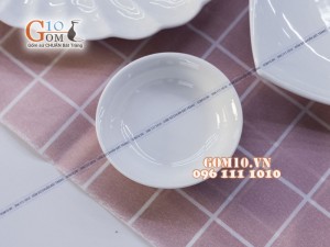 Bộ đồ ăn men trắng cao cấp, 13 chi tiết