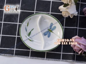 Bộ đồ ăn men kem vẽ Trúc Chuồn - Đầy đủ chi tiết