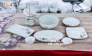 Bộ đồ ăn Sen Hồng