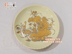 Bộ đồ thờ hoạ tiết Sen vàng kim, mẫu mới