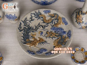 Bộ đồ thờ men rạn nổi Bát Tràng