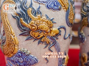 Bộ đồ thờ men rạn nổi Bát Tràng