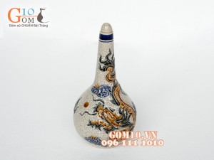 Bộ đồ thờ men rạn nổi đắp rồng cao cấp S3 - 2