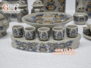 Bộ đồ thờ men rạn Phúc Lộc Thọ 001