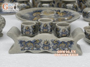 Bộ đồ thờ men rạn Phúc Lộc Thọ 002