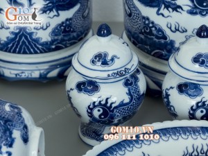 Bộ đồ thờ Phúc Lộc vẽ đồng tiền