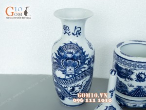 Bộ đồ thờ Phúc Lộc vẽ đồng tiền