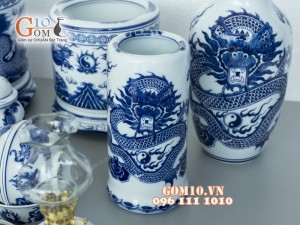 Bộ đồ thờ Phúc Lộc vẽ đồng tiền