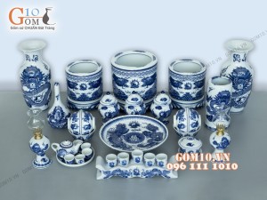 Bộ đồ thờ Phúc Lộc vẽ đồng tiền