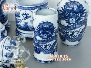 Bộ đồ thờ Phúc Lộc họa tiết Rồng