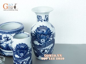 Bộ đồ thờ Phúc Lộc họa tiết Rồng