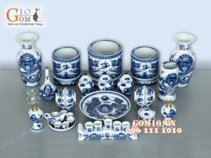 Bộ đồ thờ Phúc Lộc họa tiết Rồng