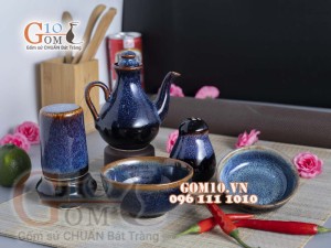 Bộ gia vị 5 món men xanh đá