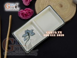 Bộ gia vị men kem vẽ Sen xanh