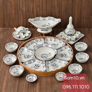Bộ hoa mặt trời vẽ sen tràm, đầy đủ chi tiết, 55cm