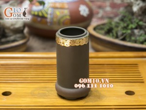 Bộ phụ kiện gốm rêu , bọc đồng