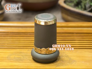 Bộ phụ kiện gốm rêu , bọc đồng