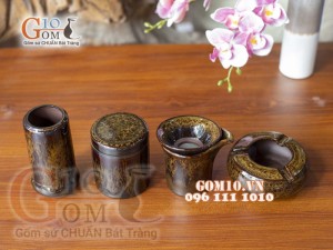 Bộ phụ kiện men hỏa biến CỐT GỐM (4 món)