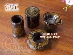 Bộ phụ kiện men hỏa biến CỐT GỐM (4 món)