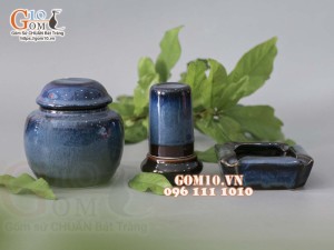 Bộ phụ kiện men hỏa biến xanh, 3 món