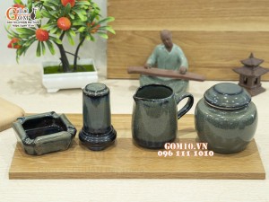 Bộ phụ kiện men hỏa biến xanh ngọc