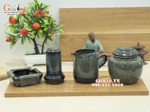 Bộ phụ kiện men hỏa biến xanh ngọc