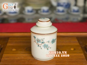 Bộ phụ kiện men kem vẽ hoa đào