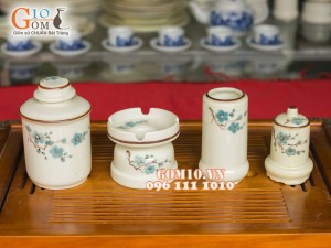 Bộ phụ kiện men kem vẽ hoa đào