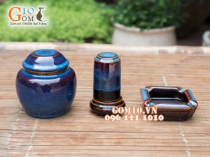 Bộ phụ kiện men xanh đề bon