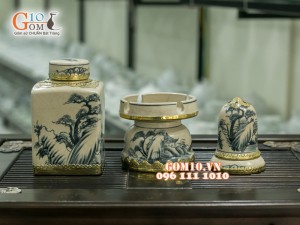 Bộ phụ kiện rạn, lọ chè vuông