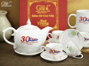 Bộ quà tặng in logo kỷ niệm 30 năm ngày ra trường, trường THPT Số 1 Nghĩa Hành