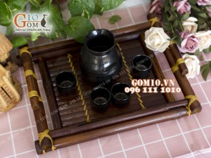 Bộ sake rượu khay tre - 330ml
