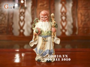 Bộ Tam Đa Phúc - Lộc - Thọ Men Rạn Cổ 52cm