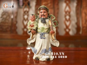 Bộ Tam Đa Phúc - Lộc - Thọ Men Rạn Cổ 52cm