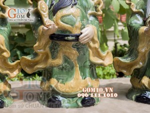 Bộ tam đa Phúc Lộc Thọ men ngọc, cao 60cm