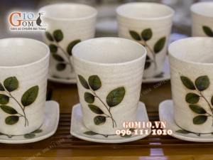 Bộ tích men gốm trắng 1,5L