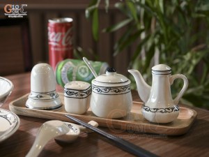 Bộ tô phở men cổ vẽ hoa móc (Hàng Đặt SX)