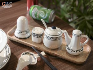 Bộ tô phở men cổ vẽ hoa móc (Hàng Đặt SX)