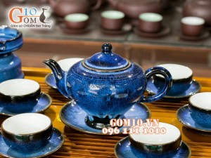 Bộ trà đèn thần hỏa biến thanh điểu CỐT GỐM