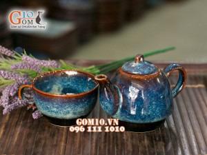 Bộ trà Độc ẩm men hỏa  biến